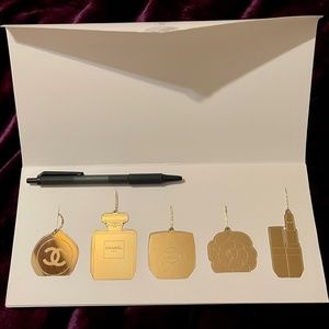Authentic CHANEL Gold Ornament Set